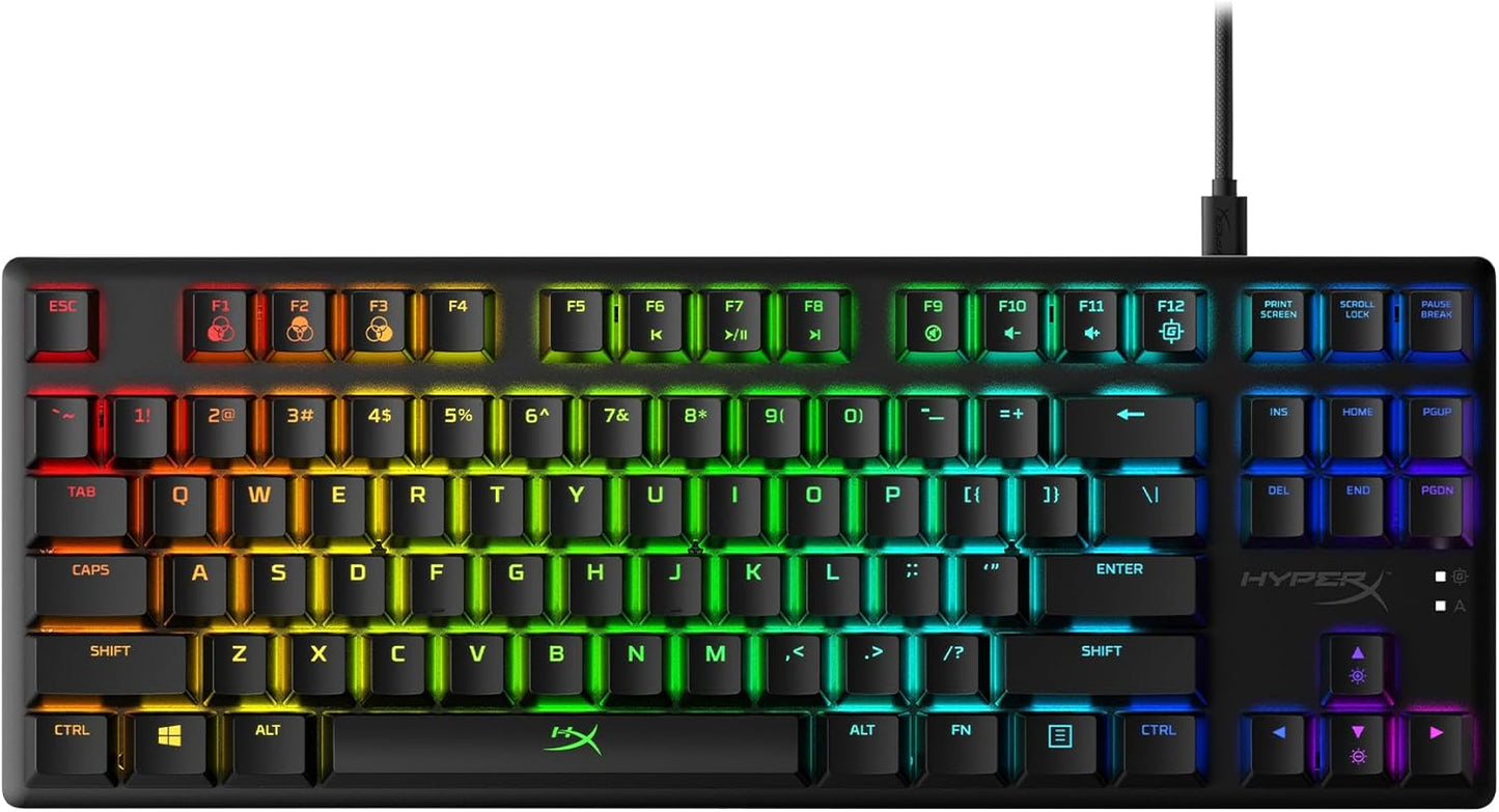 Alloy Origins Core - Tenkeyless Mechanical Gaming Keyboard, Software Controlled Light & Macro Customization, Compact Form Factor, RGB LED Backlit, Linear Red Switch