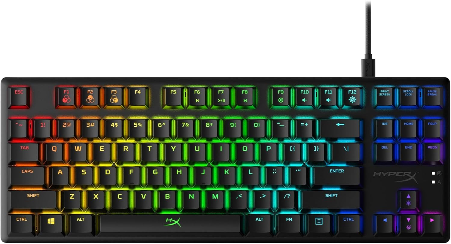 Alloy Origins Core - Tenkeyless Mechanical Gaming Keyboard, Software Controlled Light & Macro Customization, Compact Form Factor, RGB LED Backlit, Linear  Red Switch