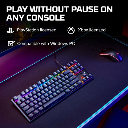 Alloy Origins Core - Tenkeyless Mechanical Gaming Keyboard, Software Controlled Light & Macro Customization, Compact Form Factor, RGB LED Backlit, Linear  Red Switch
